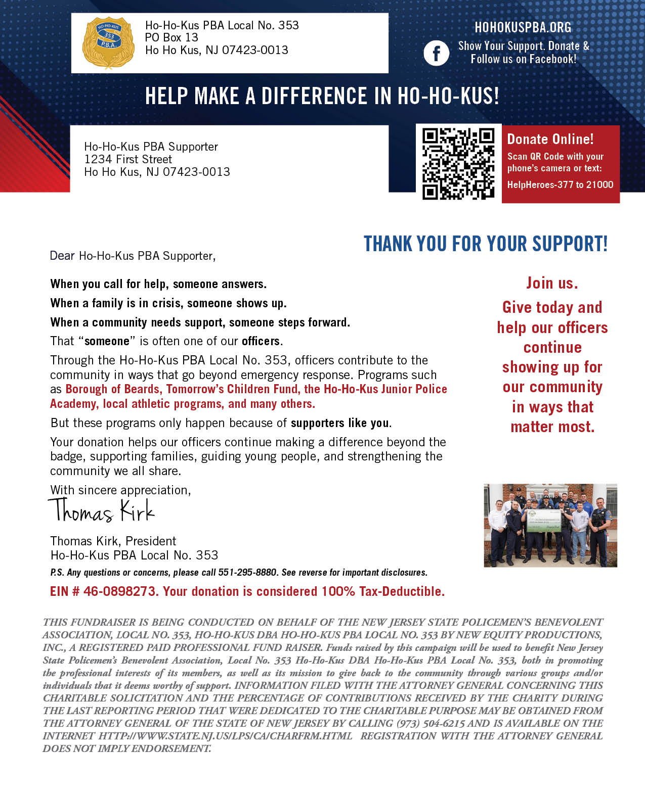 Donation Letter